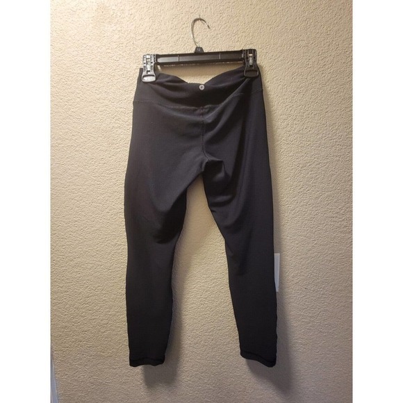90 Degree By Reflex Black Legging With Faux Leather Detail Size Small - Picture 3 of 3
